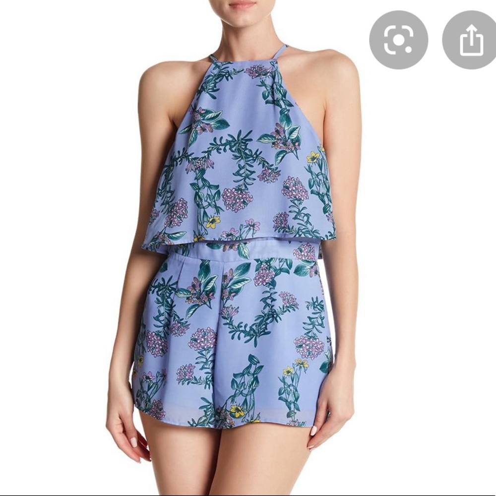 FAVLUX Floral Halter Romper